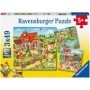Puzzle Vacanta La Tara, 3X49 Piese Ravensburger - 4